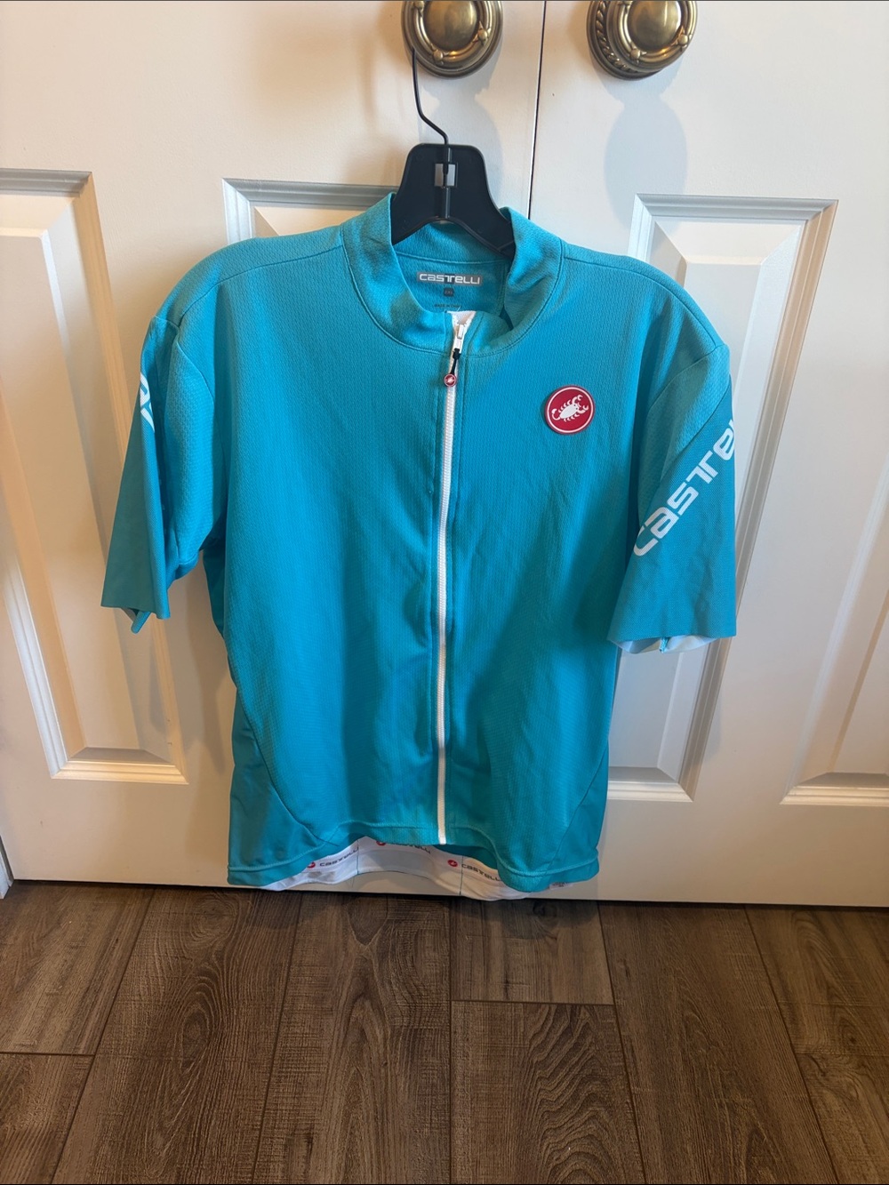 Castelli Men's Short Sleeve Cycling Jersey - Turquoise